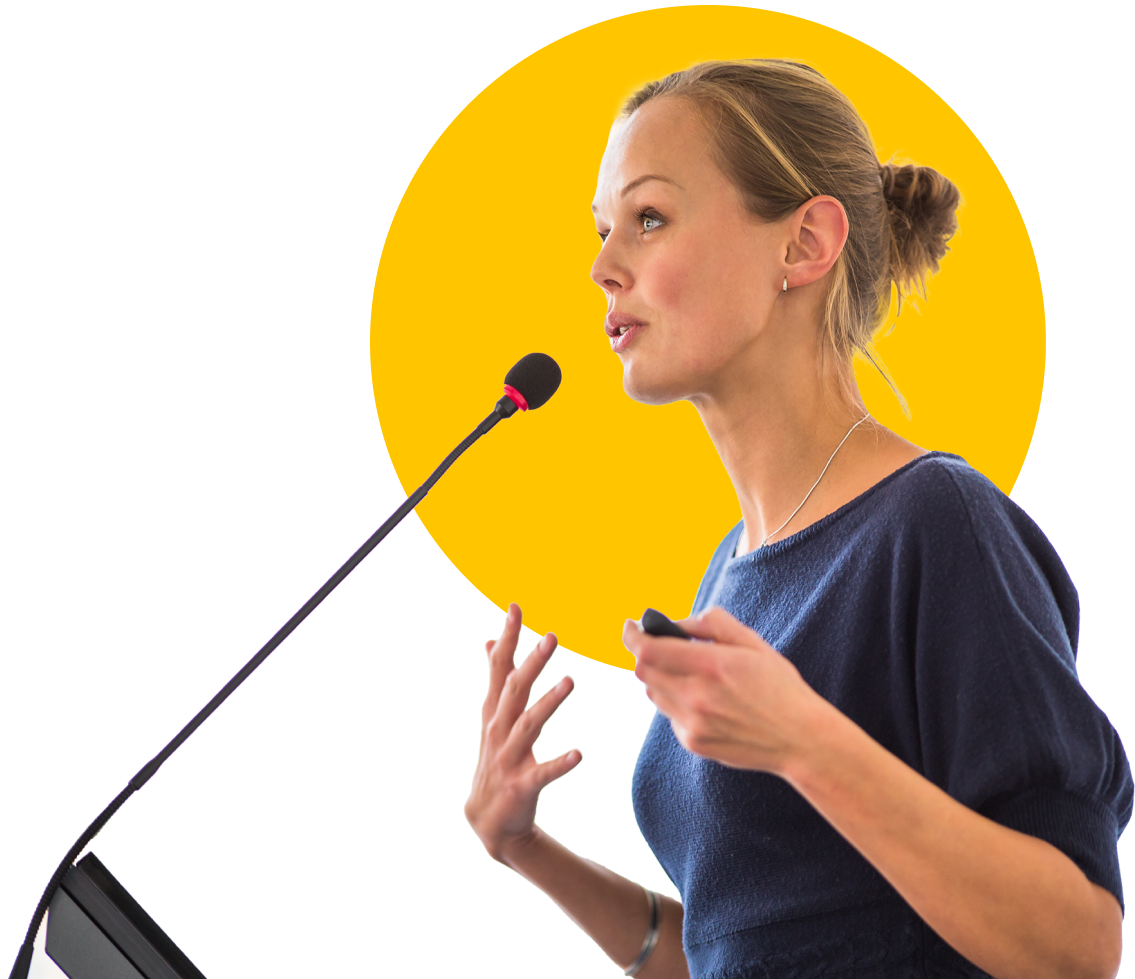 Keynote speaker at event